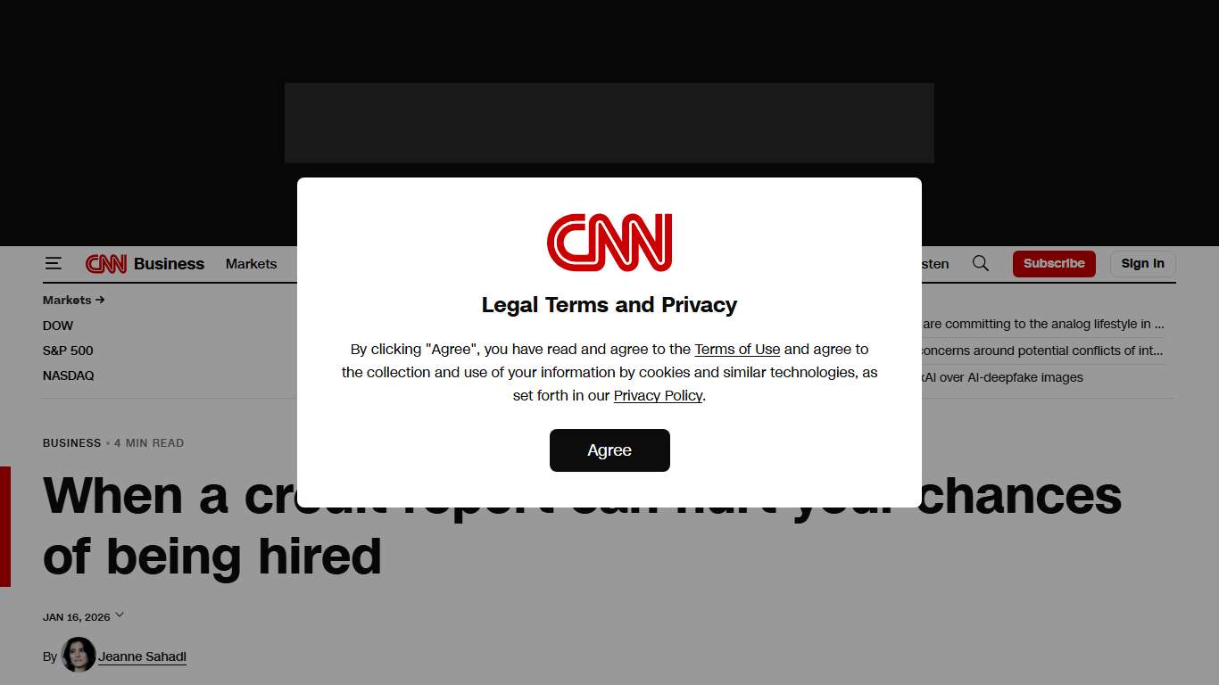 Background checks: When a credit report can hurt your chances of being hired | CNN Business